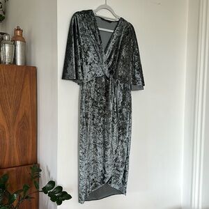 Zara Velvet Teal Dress